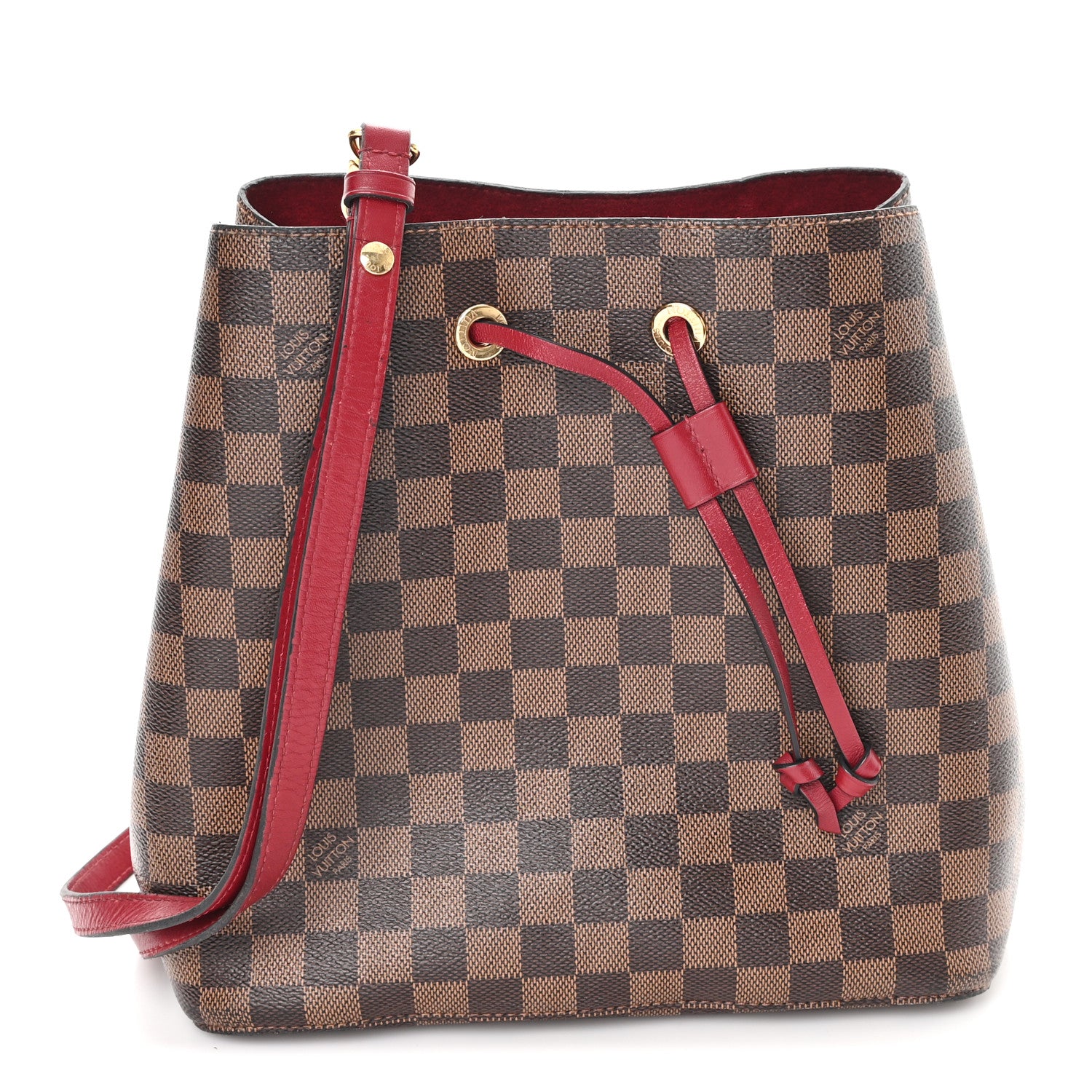 Louis Vuitton Damier Ebene Neonoe MM Cherry Berry 1 of 11