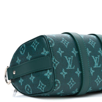 Louis Vuitton Monogram Heritage Keepall Bandouliere 25 Green 8 of 9