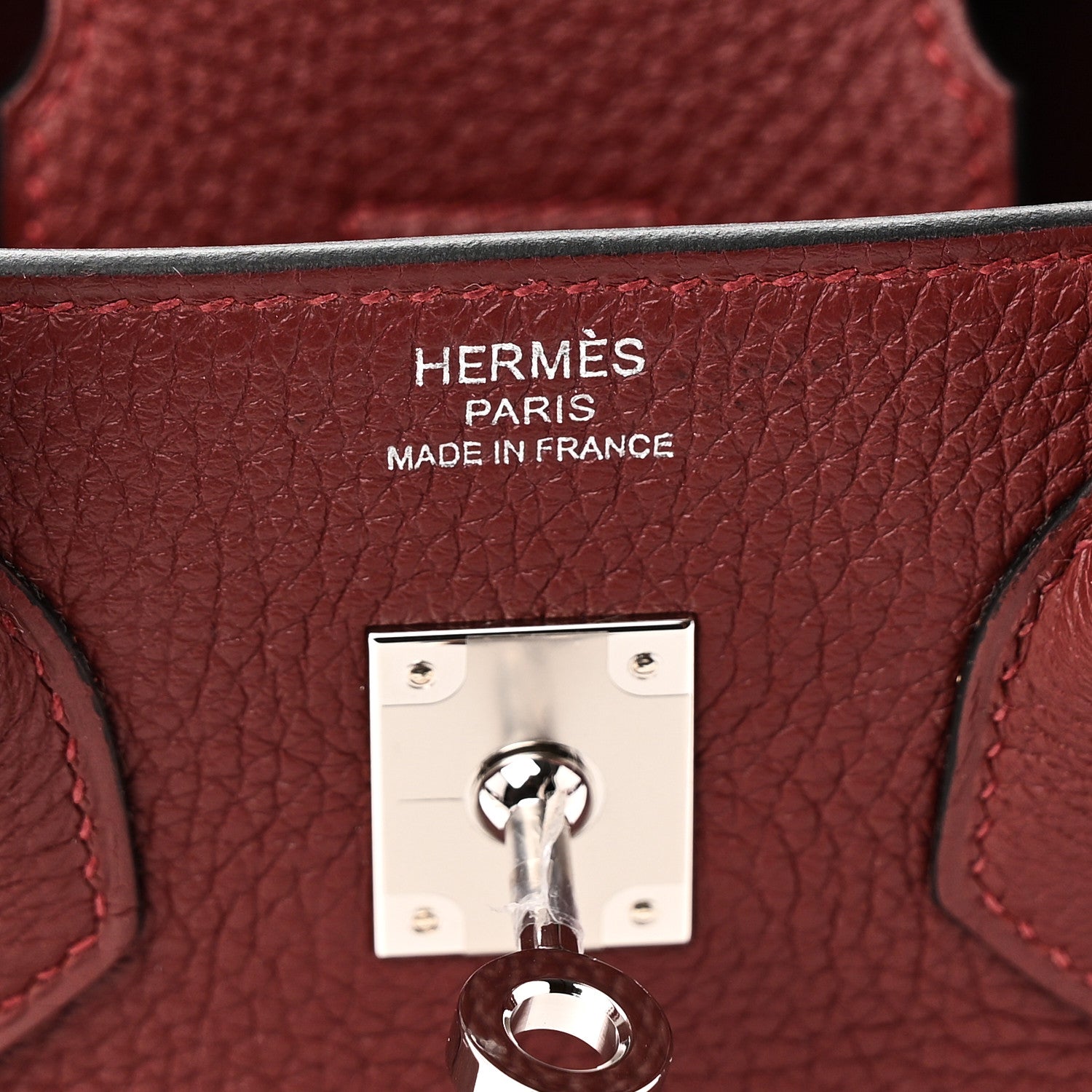 Hermes Togo Birkin 25 Rouge H 6 of 11