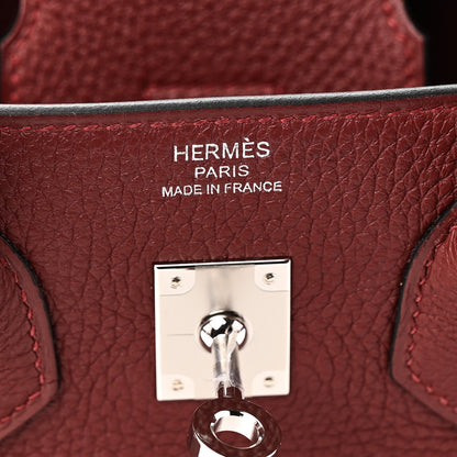 Hermes Togo Birkin 25 Rouge H 6 of 11