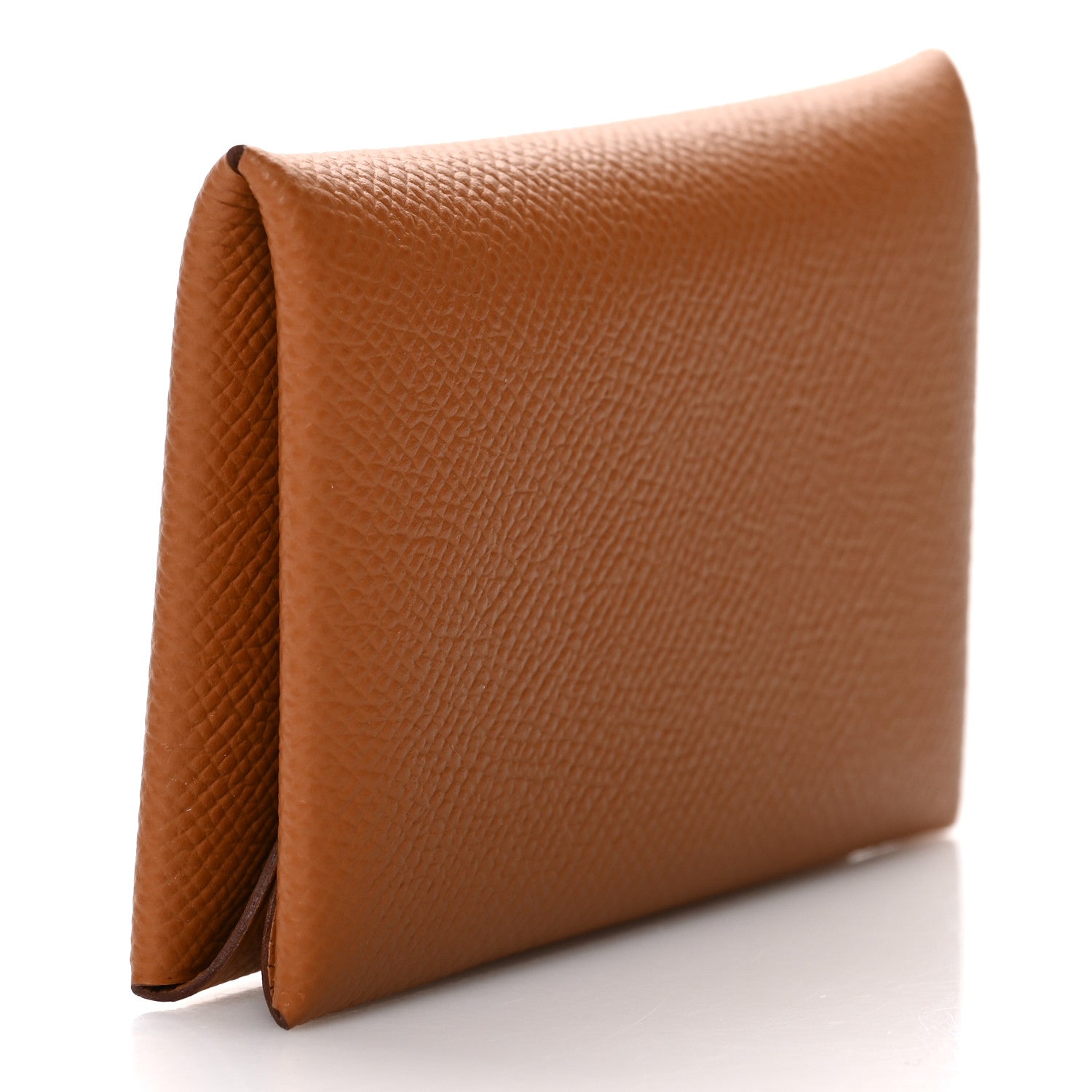 Hermes Epsom Calvi Card Case Gold 3 of 8