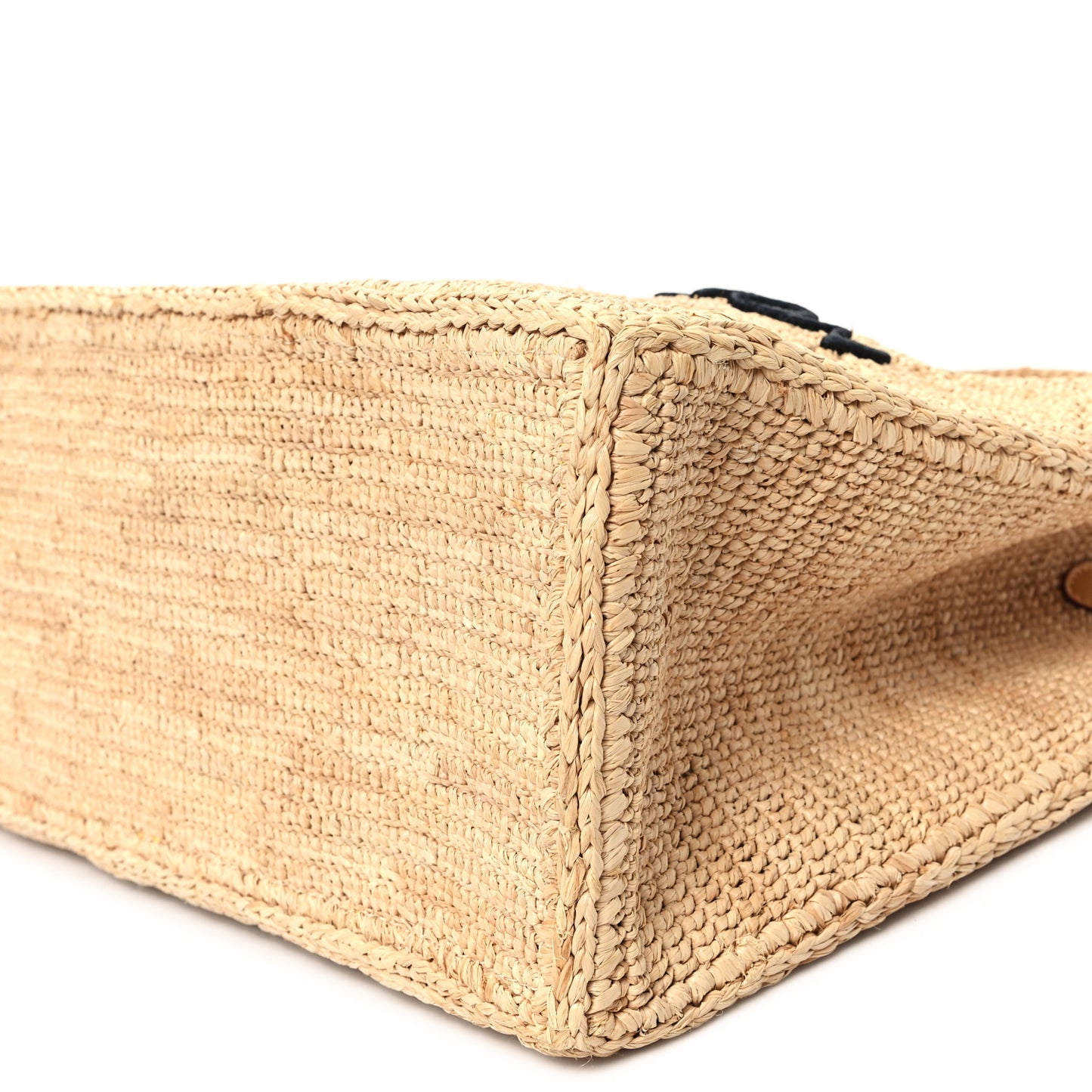 Damier Raffia Summer Shopper Tote MM Natural Beige