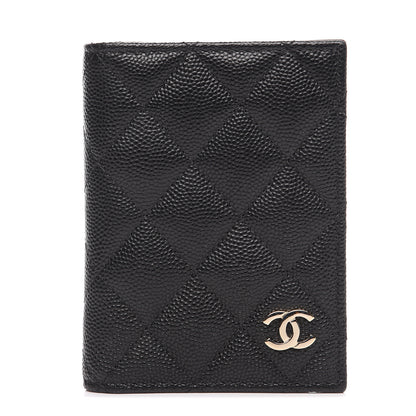 Chanel Caviar Quilted Card Holder Wallet Black 1 of 8