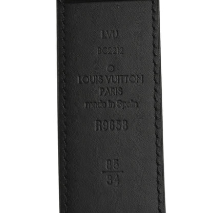 Louis Vuitton Calfskin 35mm Pont Neuf Belt 85 34 Black 5 of 6