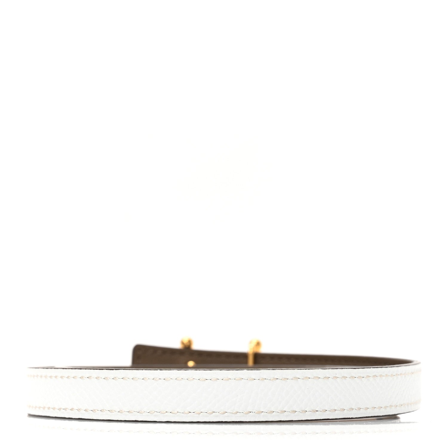 Hermes Epsom Swift 24mm Mors H Belt 70 28 Etoupe White 2 of 6