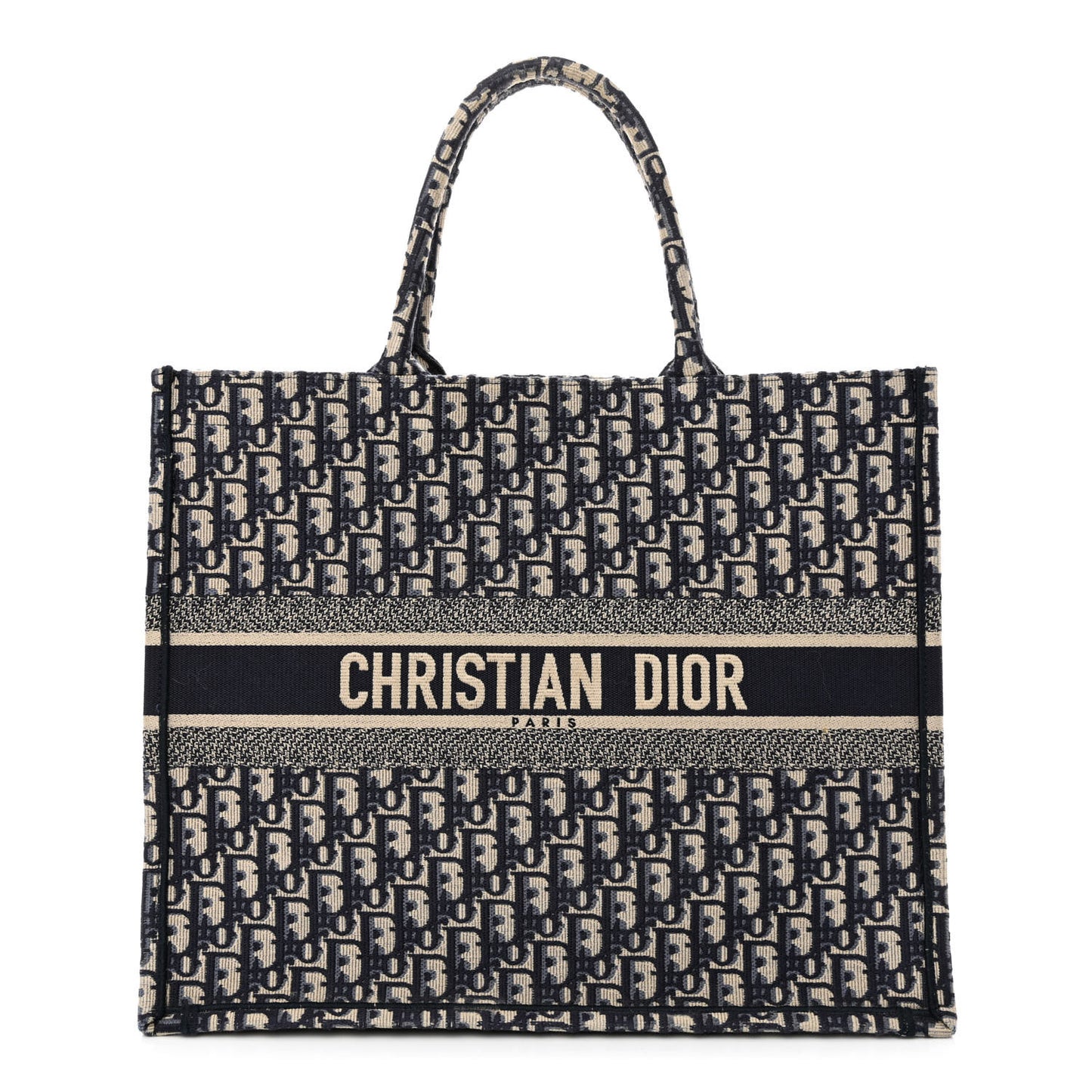Oblique Large Book Tote Blue Multicolor