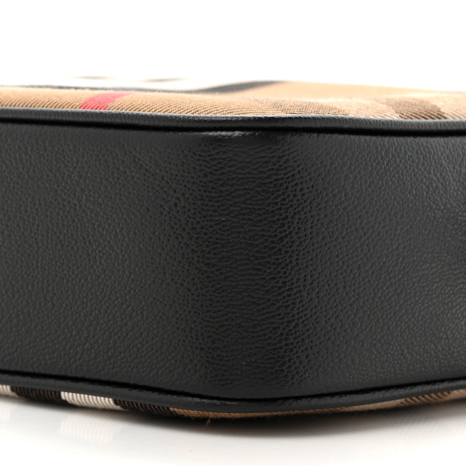 Burberry Giant Check Calfskin Large Camera Bag Black 8 of 9
