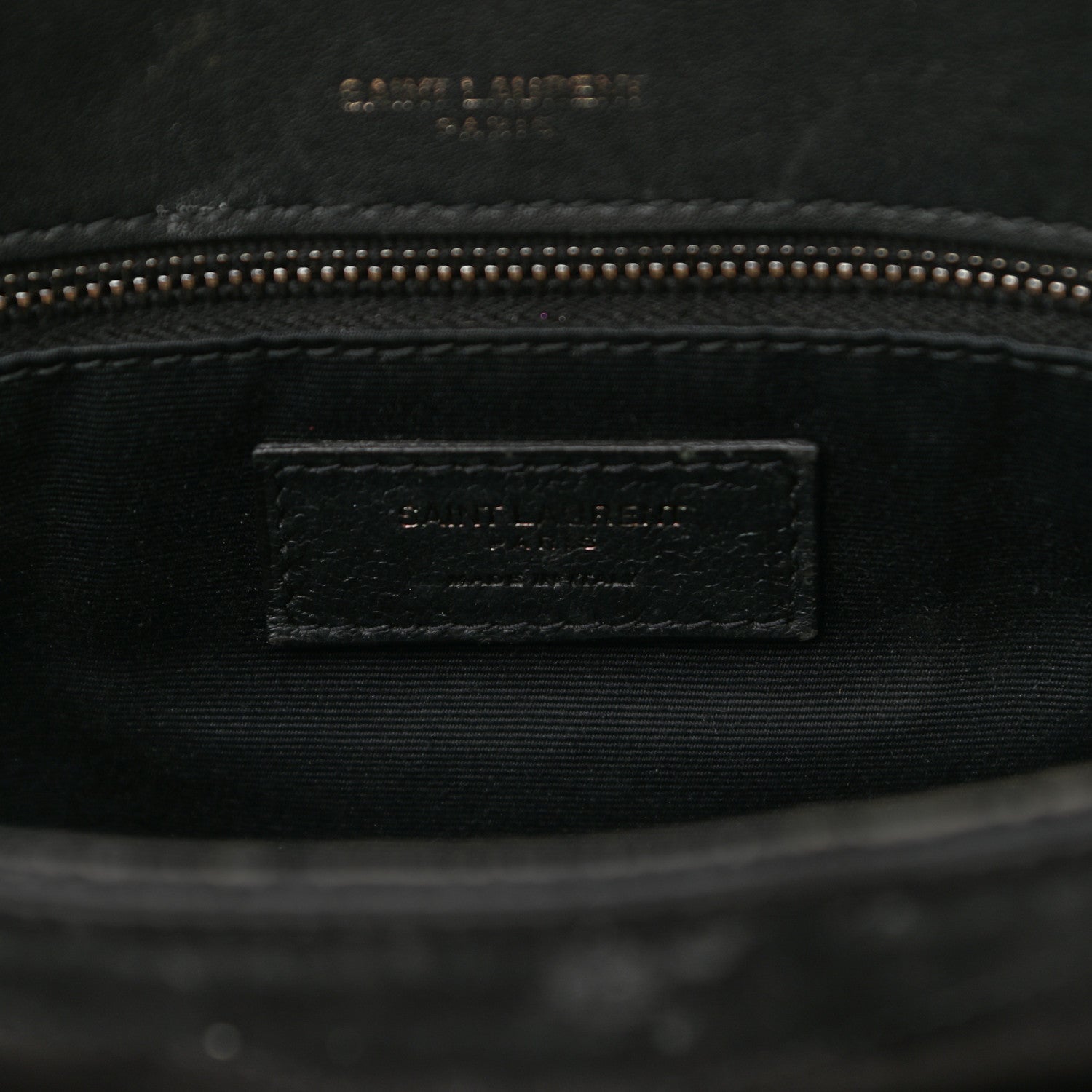 Saint Laurent Suede Monogram Medium Niki Chain Satchel Black 4 of 11