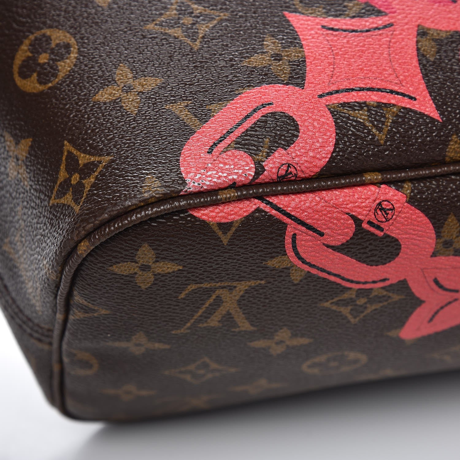 Louis Vuitton Monogram Bay Neverfull MM Rose Ballerine Poppy 10 of 14