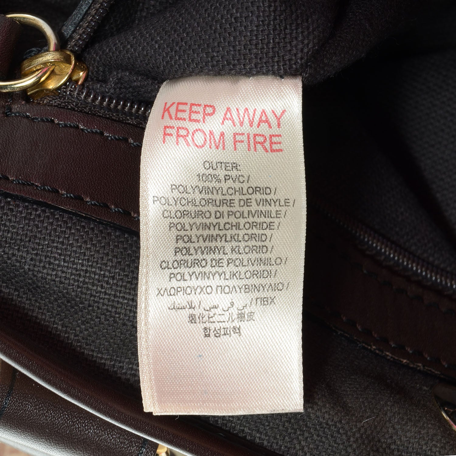 Burberry Haymarket Check Small Tote Chocolate 10 of 11