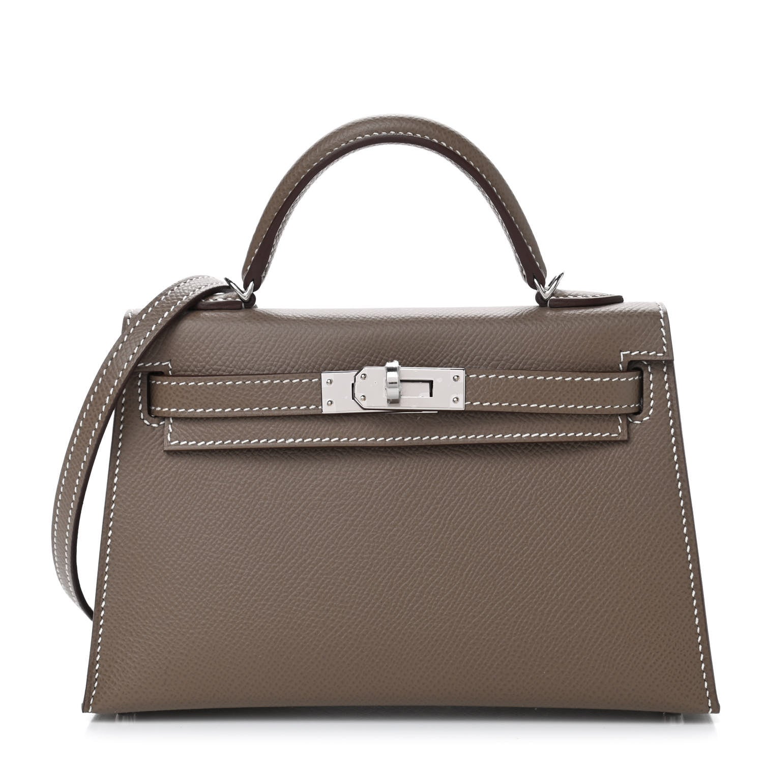 Hermes Epsom Mini Kelly Sellier 20 Etoupe 1 of 8