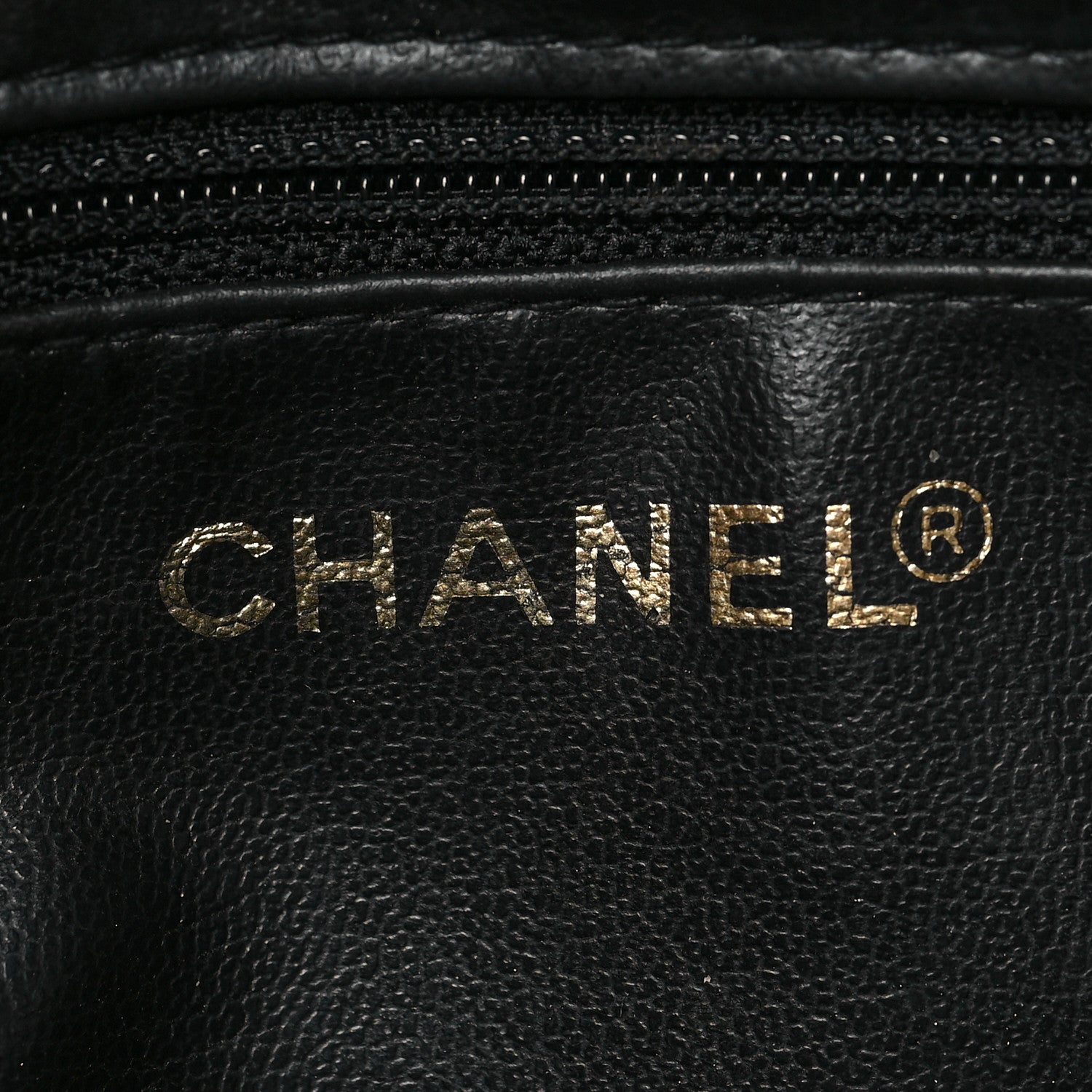 Chanel Caviar Timeless CC Cosmetic Pouch Bag Black 6 of 7