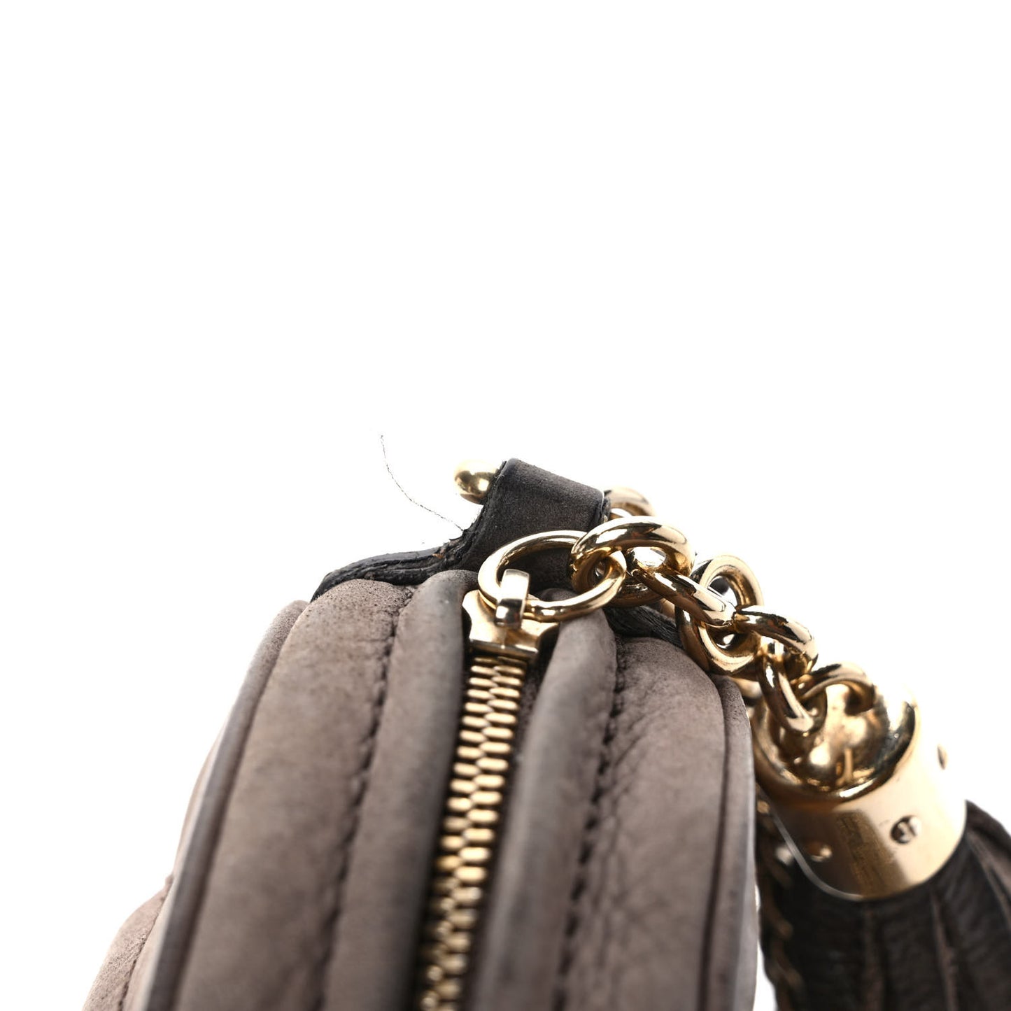 Vitello Range Mini Soho Chain Bag Grey Field