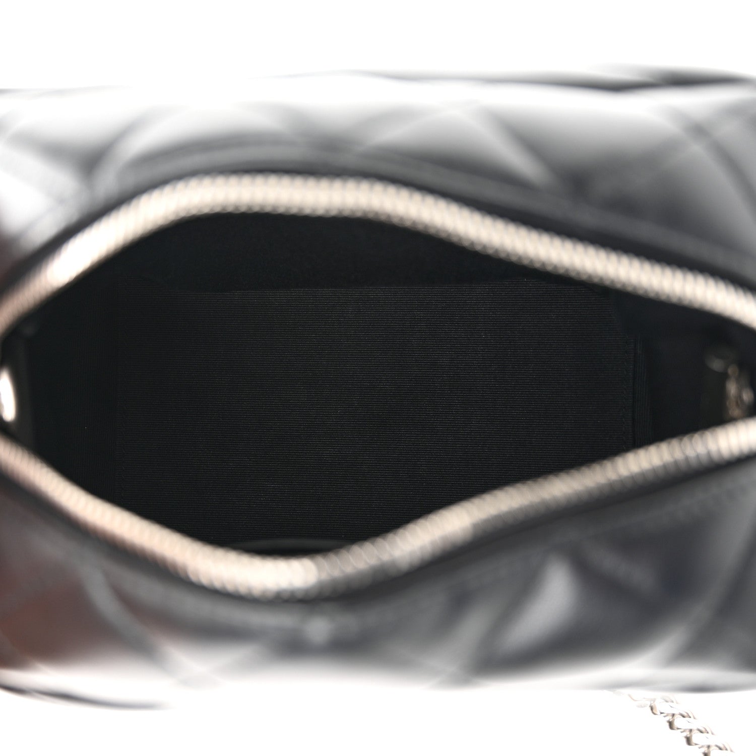 Saint Laurent Calfskin Y Quilted Monogram Small Loulou Bowling Bag Black 5 of 11