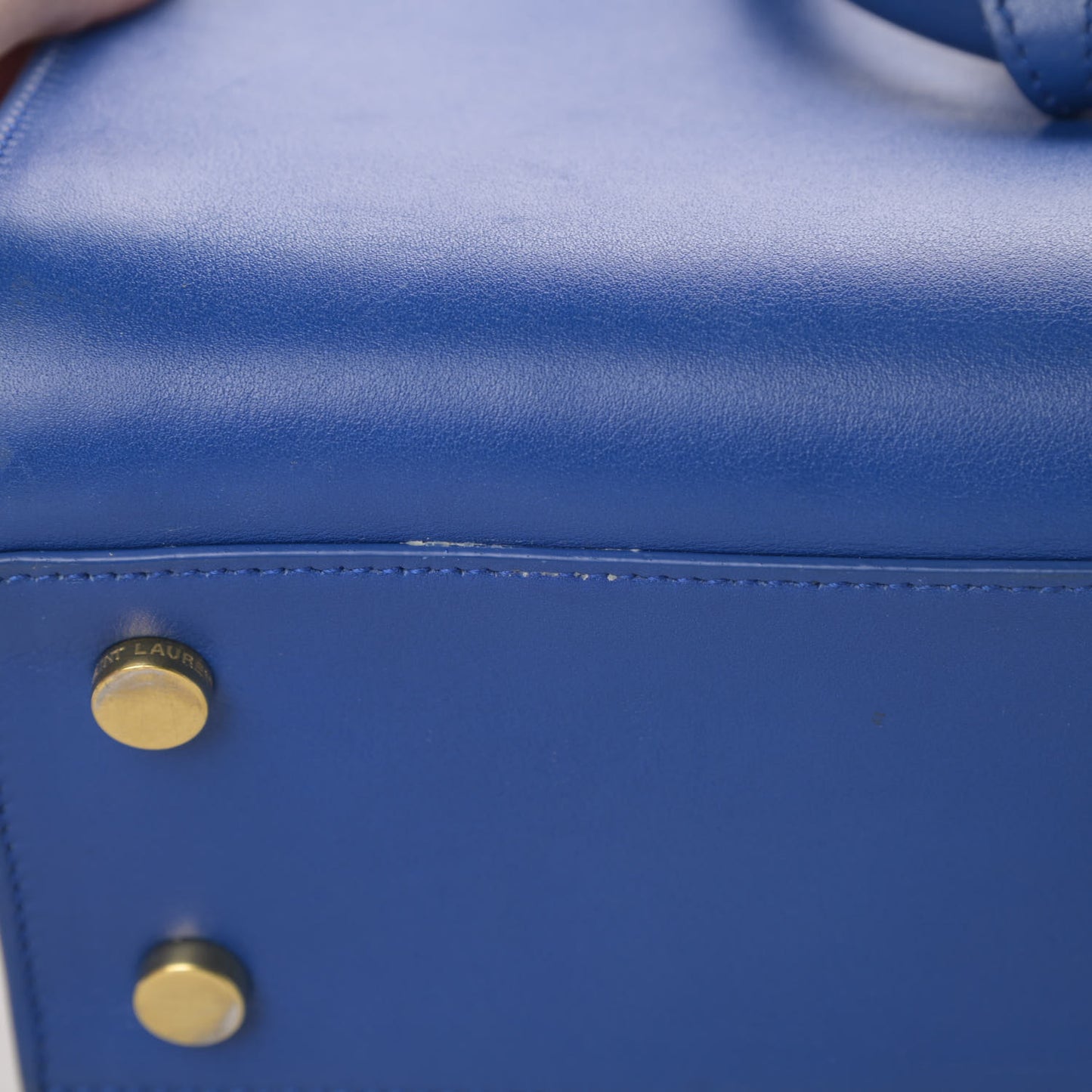 Calfskin Monogram Baby Cabas Blue