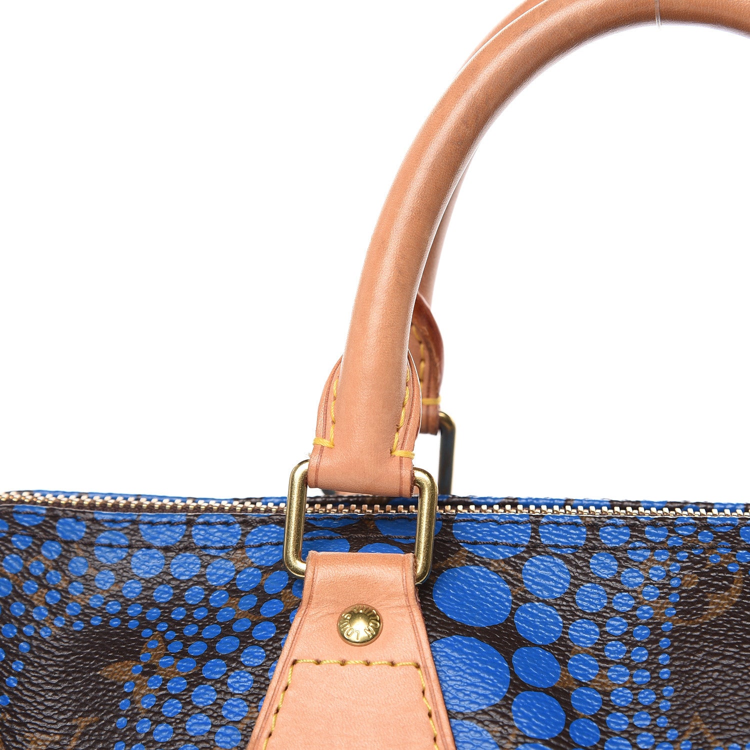 Louis Vuitton Monogram Kusama Town Speedy 30 Blue 12 of 17