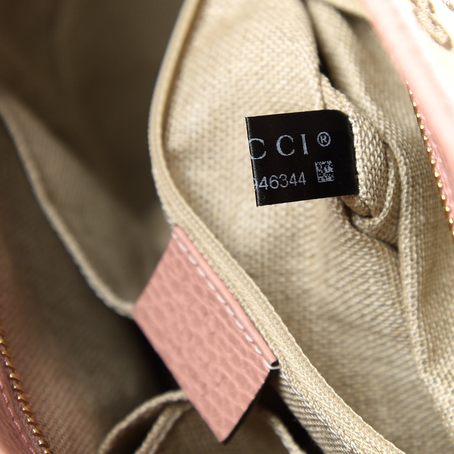Monogram Small Bree Tote Beige Soft Pink