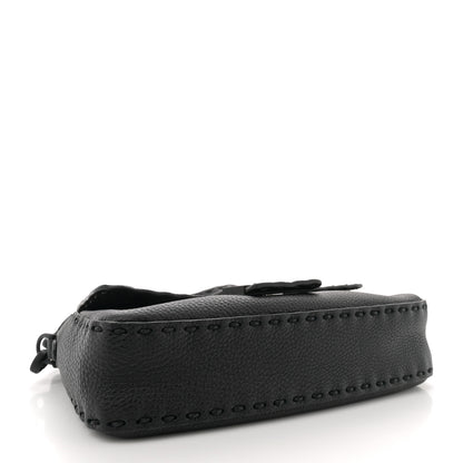 Fendi Cuoio Romano Selleria Baguette Black Black 4 of 12