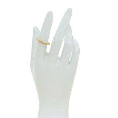 Gucci 18K Yellow Gold Diamond Ouroboros Snake Ring 2 of 5