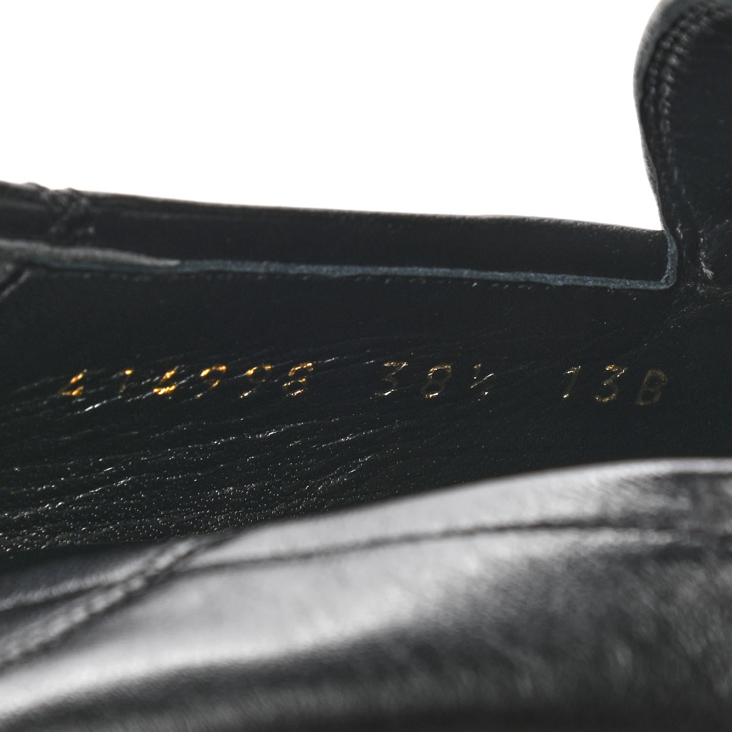 Gucci Lambskin Womens Brixton Horsebit Loafers 38.5 Black 8 of 9