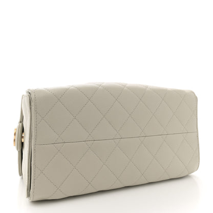 Chanel Caviar Quilted Small Chanel 25 Handbag Light Grey 4 of 10