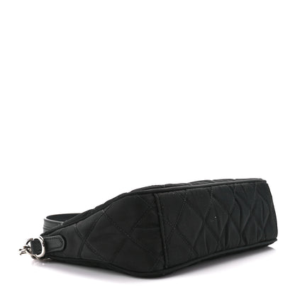 Prada Nylon Tessuto Impuntu Quilted Crossbody Bag Black 4 of 11