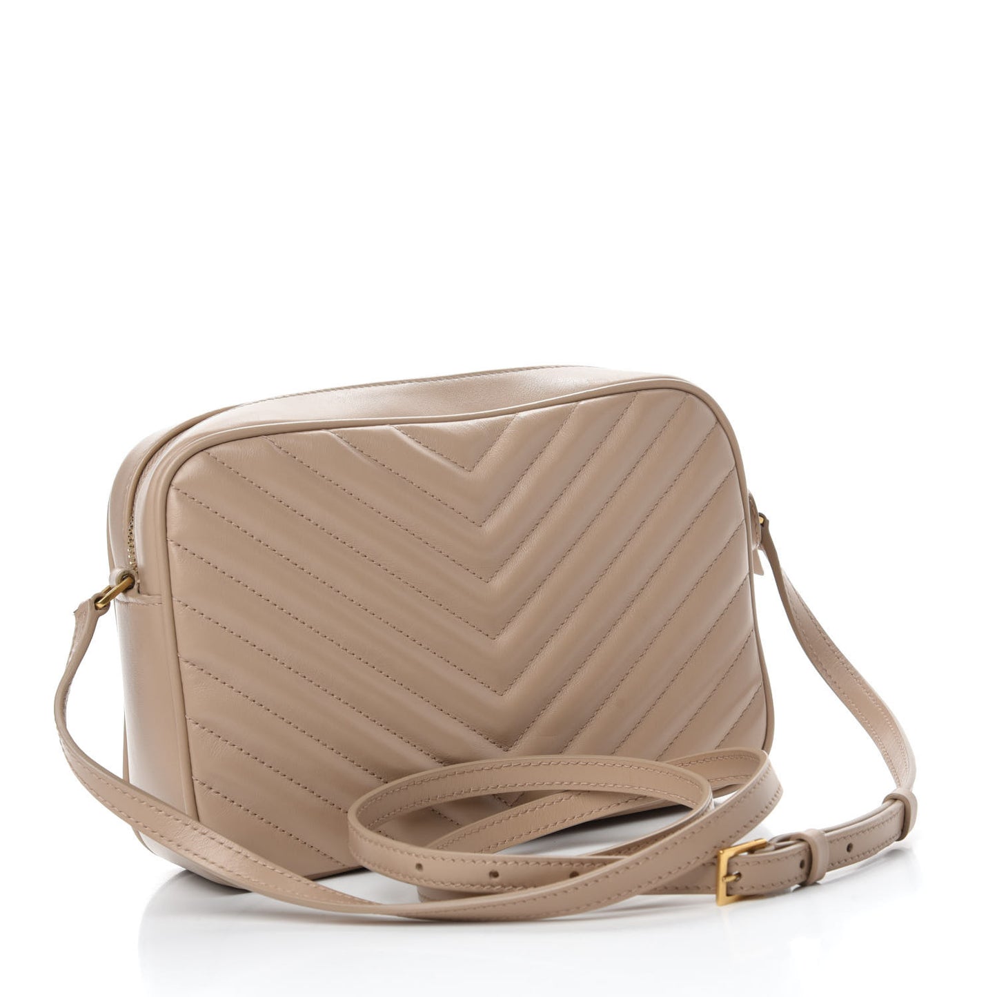 Calfskin Matelasse Monogram Lou Camera Bag Nude Powder