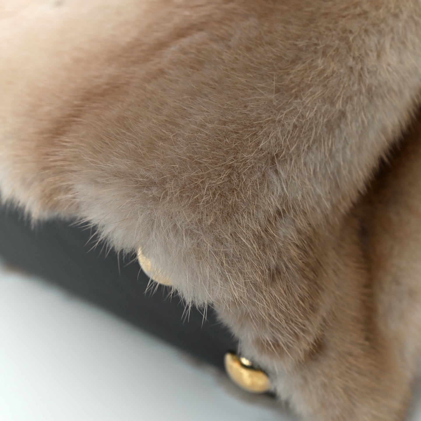 Mink Calfskin Capucines BB Brown