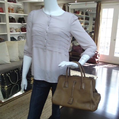 Prada Goatskin Cerniera Doctor Bag Brandy 2 of 10