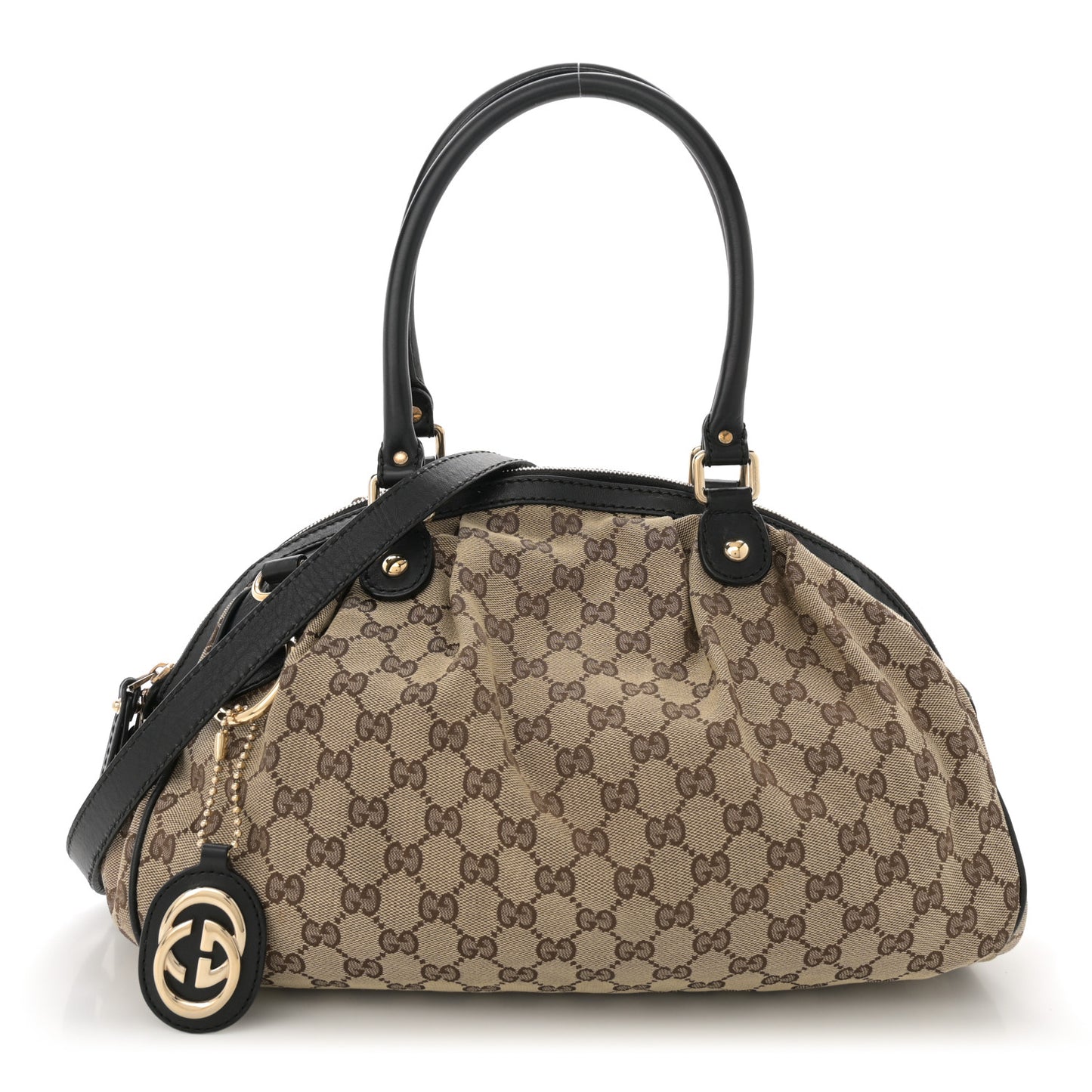 Monogram Medium Sukey Boston Bag Black