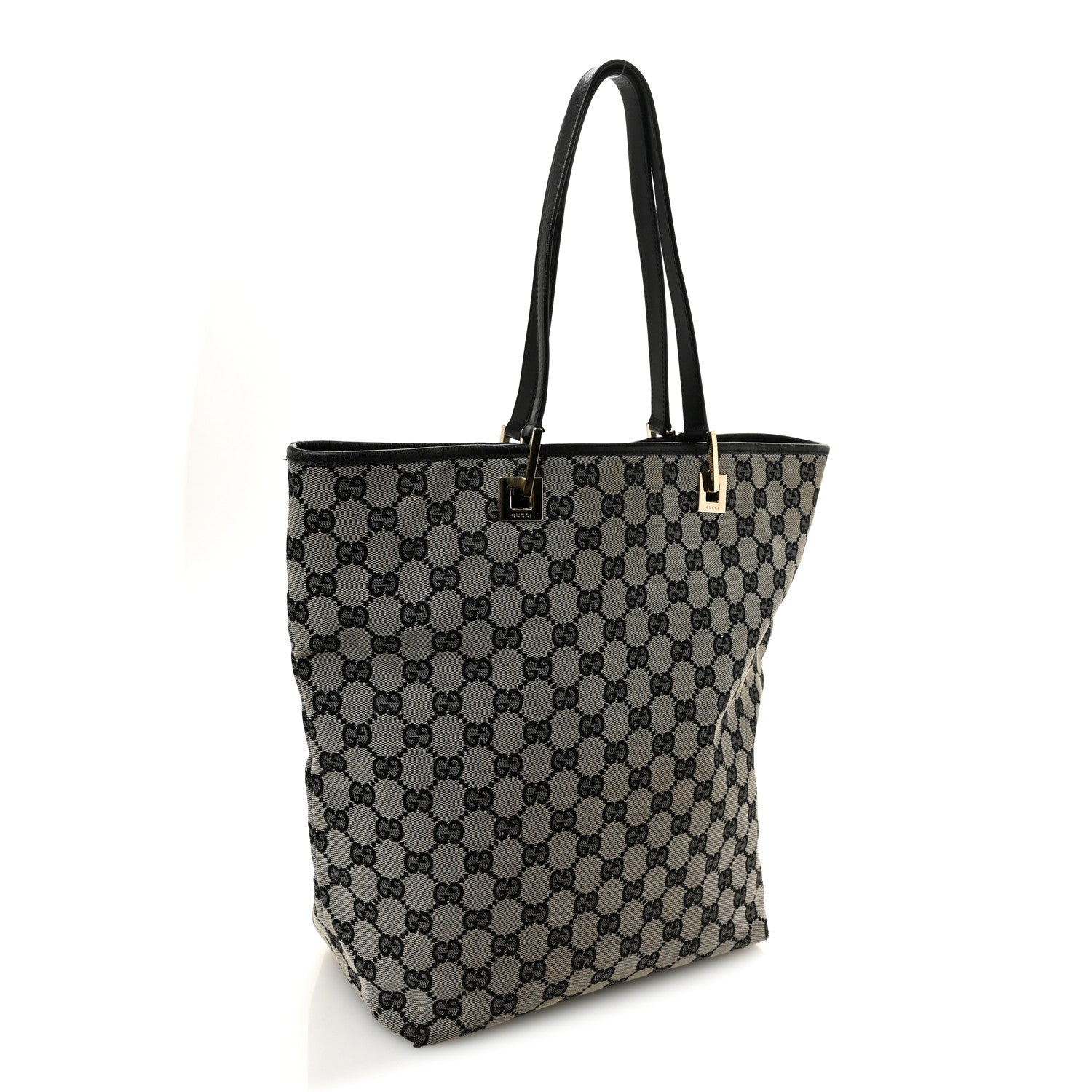 Gucci Monogram Large Bucket Tote Black 4 of 13