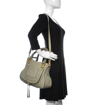 Chloe Calfskin Medium Marcie Satchel Baobab Green 2 of 19