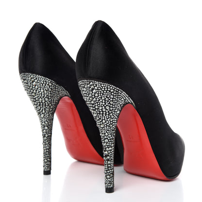 Christian Louboutin Satin Strass 140 Heels 42 Black 4 of 9