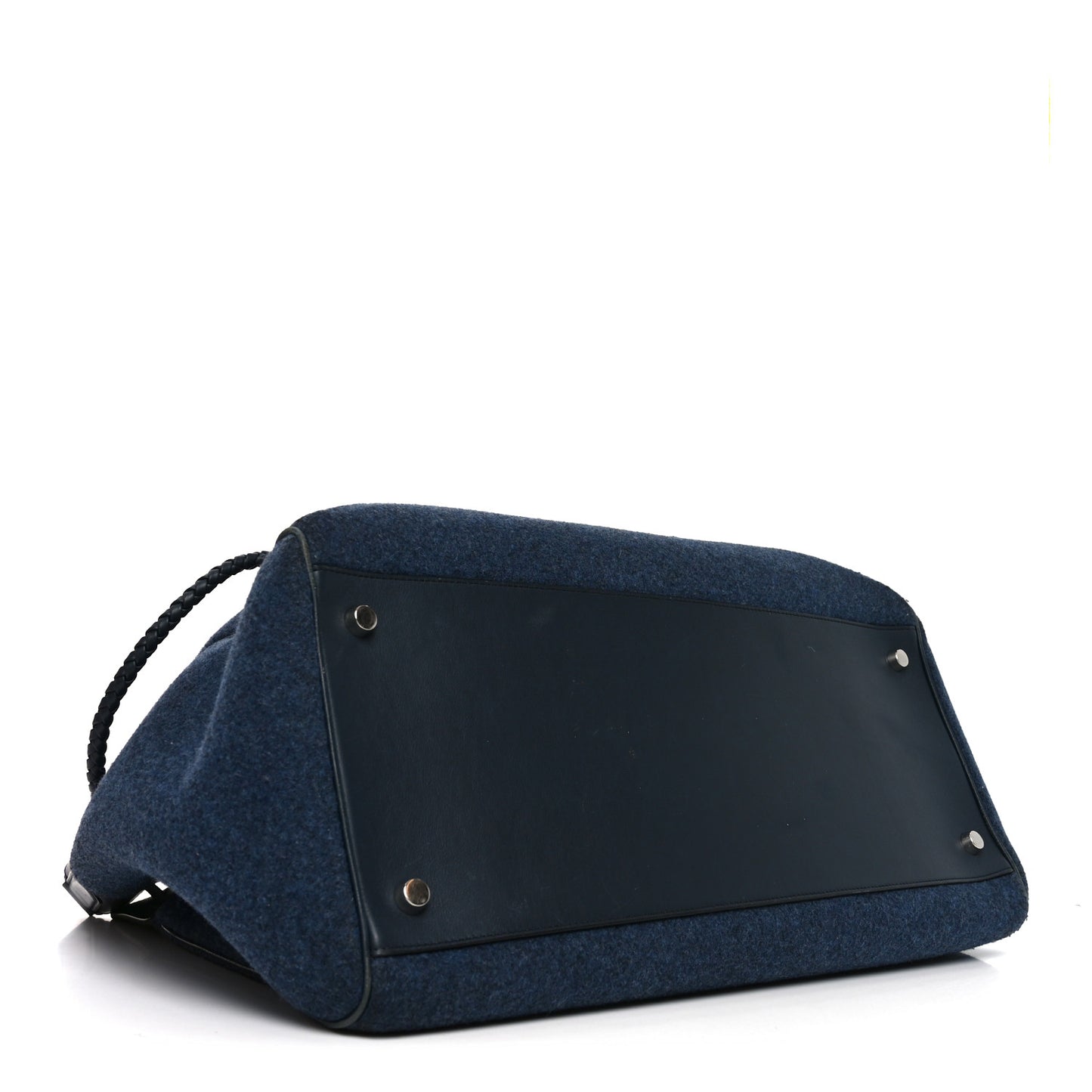 Felt Calfskin Oversized Iris Weekend Bag Midnight