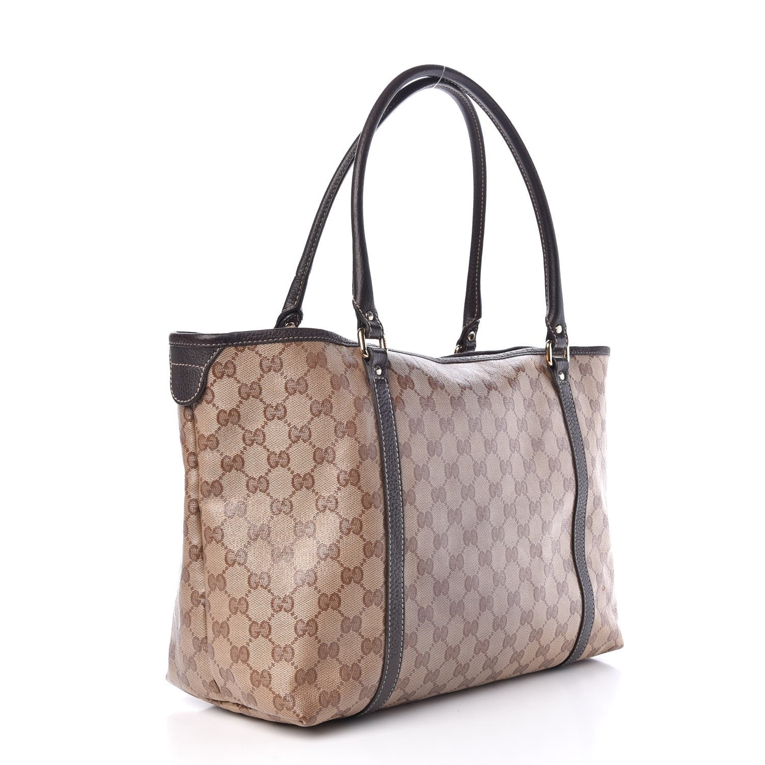 Gucci Crystal Monogram Medium Joy Tote Beige Ebony Testa di Moro 3 of 12