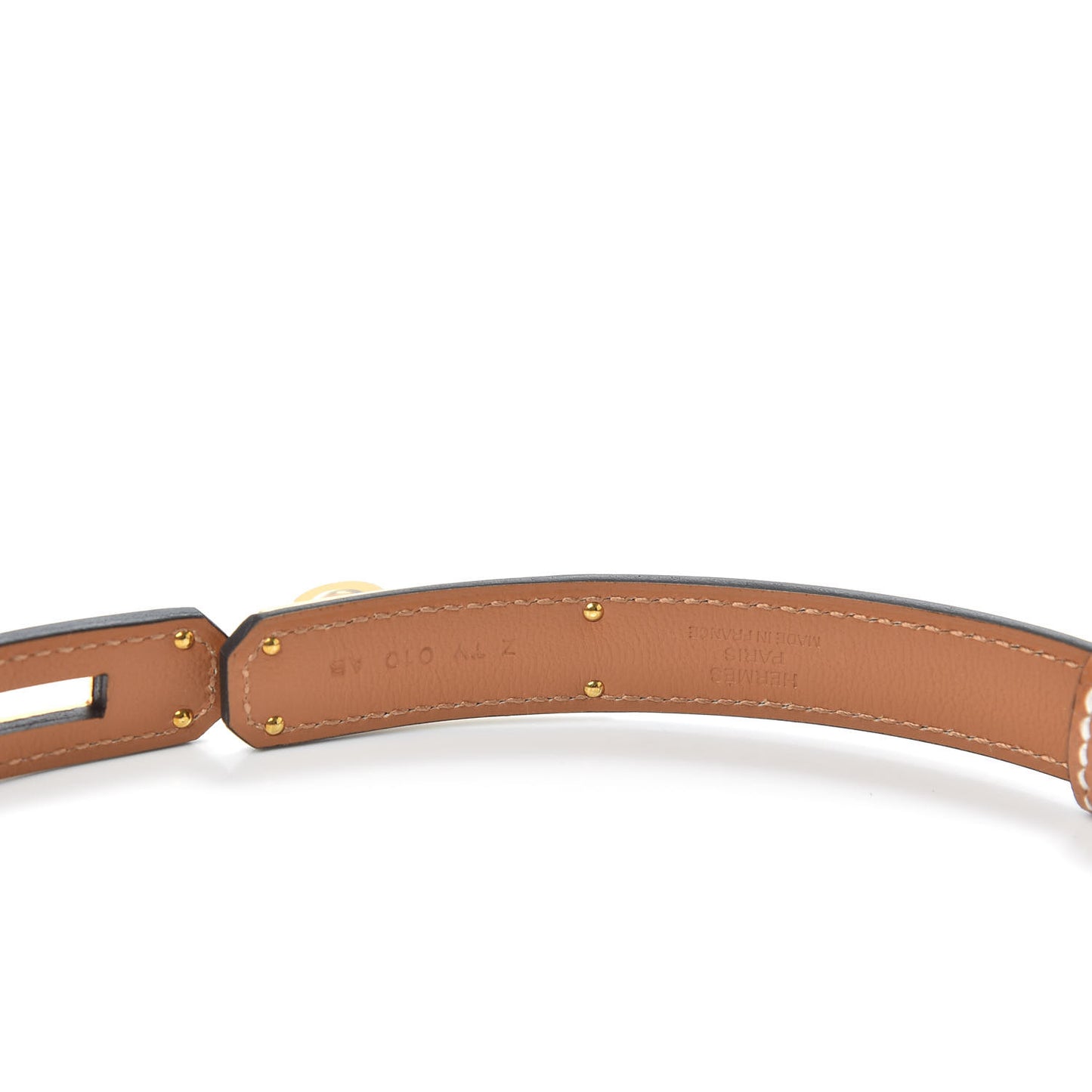 Epsom Kelly Pocket Belt Gold