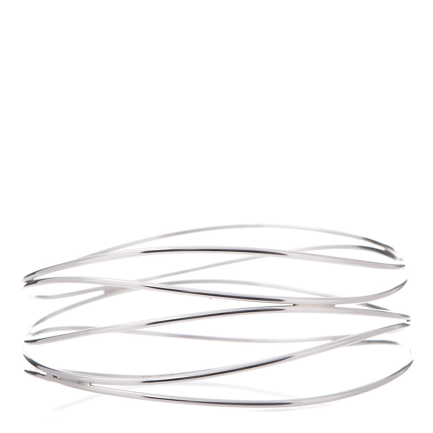 Tiffany Sterling Silver Elsa Peretti Five Row Wave Bracelet 1 of 4