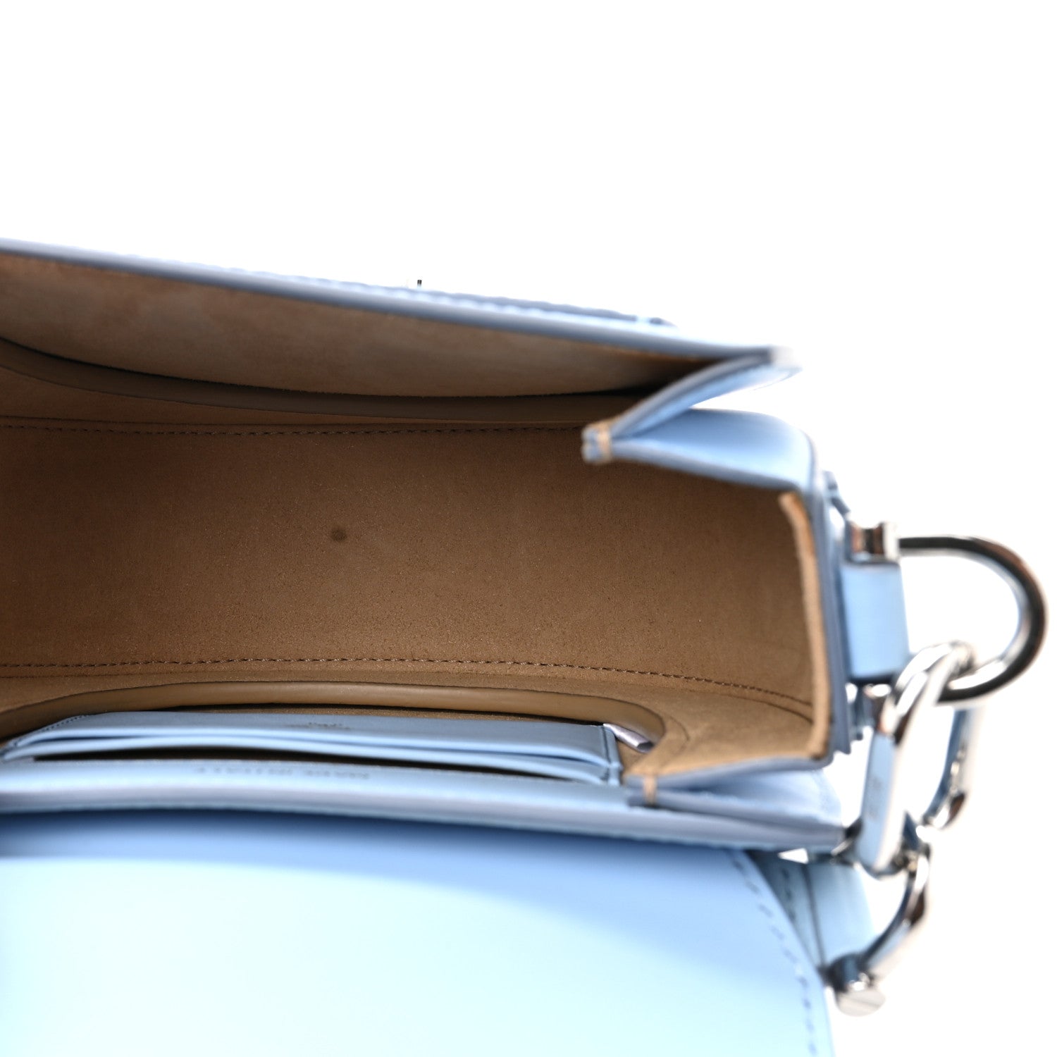 MCM Visetos Mini Patricia Crossbody Bag Light Blue Red 5 of 12