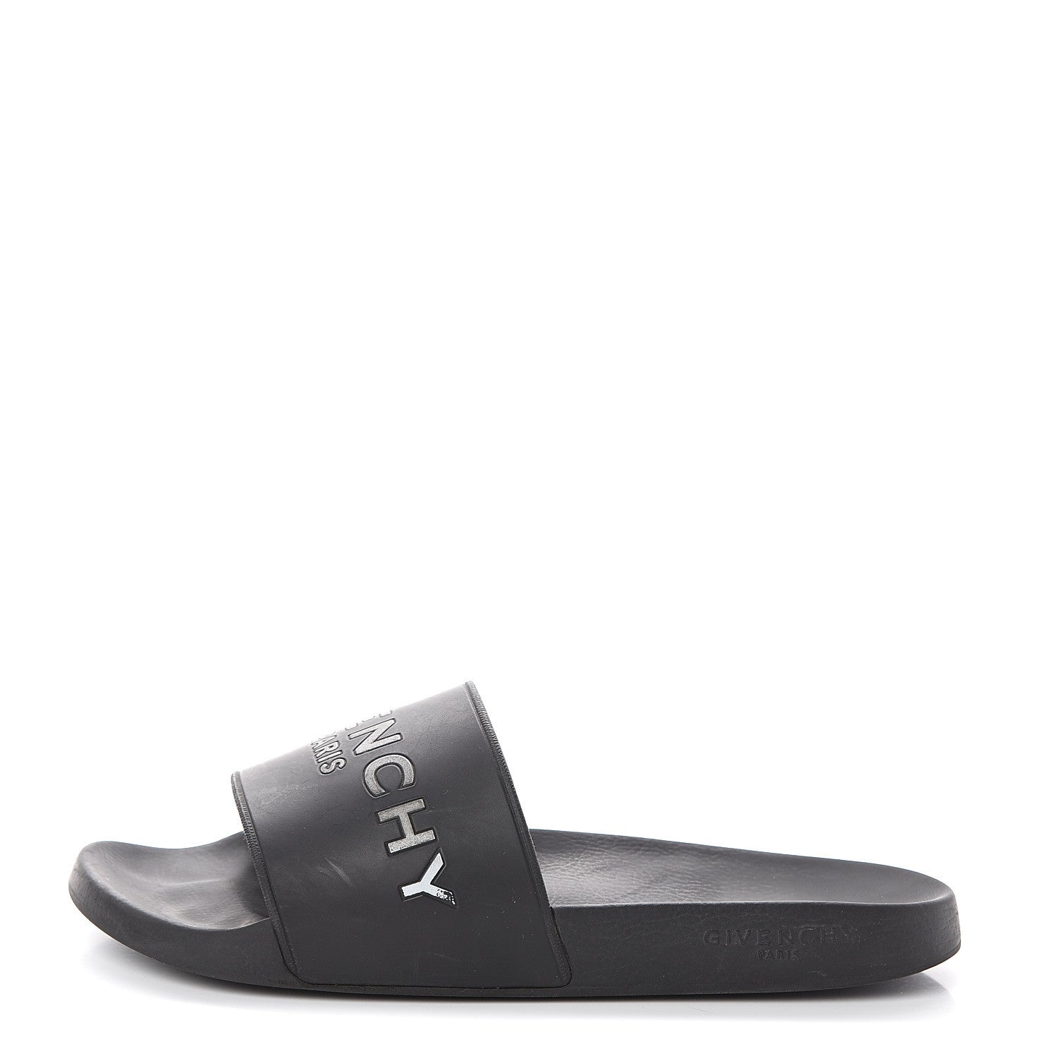 Givenchy Rubber Logo Pool Slide Sandals 12 Black 1 of 6