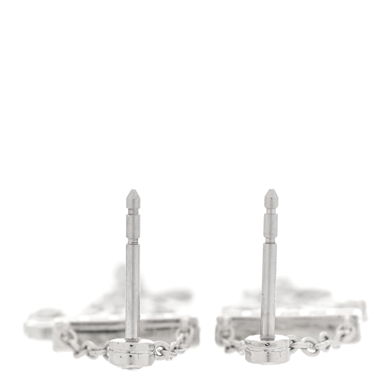 Tiffany Platinum Diamond 1.95ctw Swing Drop Earrings 3 of 5