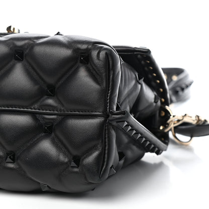 Valentino Garavani Nappa Monochrome Medium Candystud Top Handle Bag Black 8 of 8