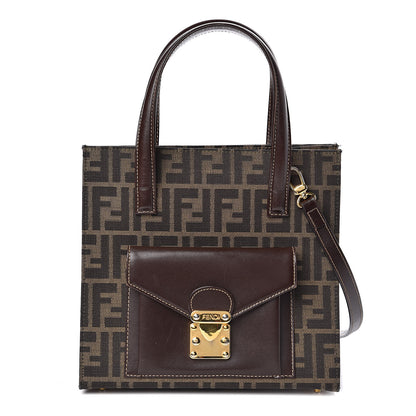 Fendi Zucca Pocket Tote Tobacco 1 of 11