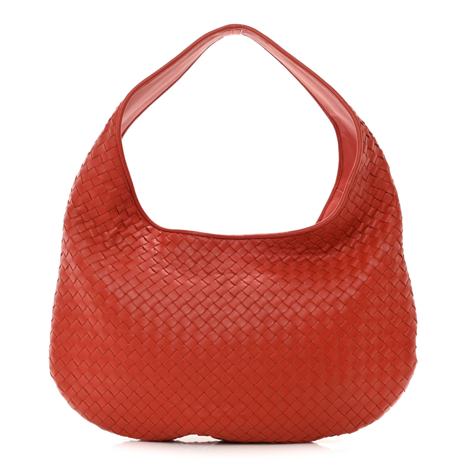 Bottega Veneta Nappa Intrecciato Large Hobo Red 1 of 13