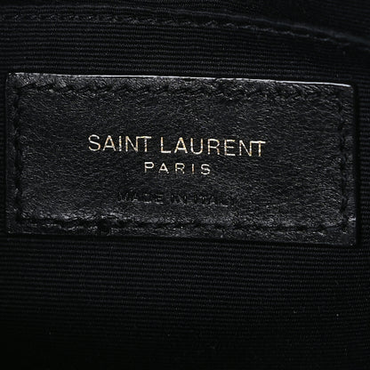 Saint Laurent Calfskin Matelasse Monogram Lou Camera Bag Dark Latte 5 of 9