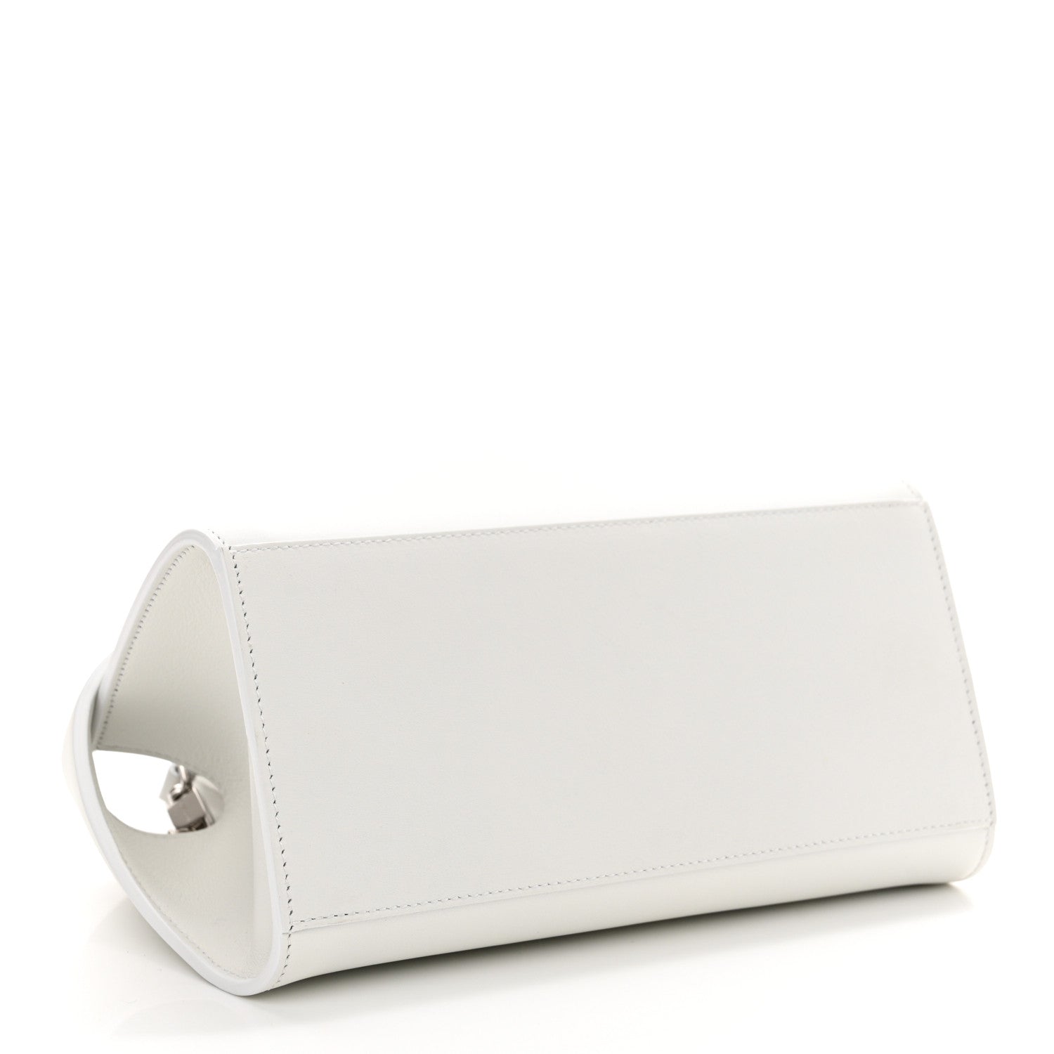 Salvatore Ferragamo Natural Grain Calfskin Mini Hug Bag Optic White 4 of 13