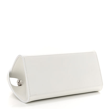 Salvatore Ferragamo Natural Grain Calfskin Mini Hug Bag Optic White 4 of 13