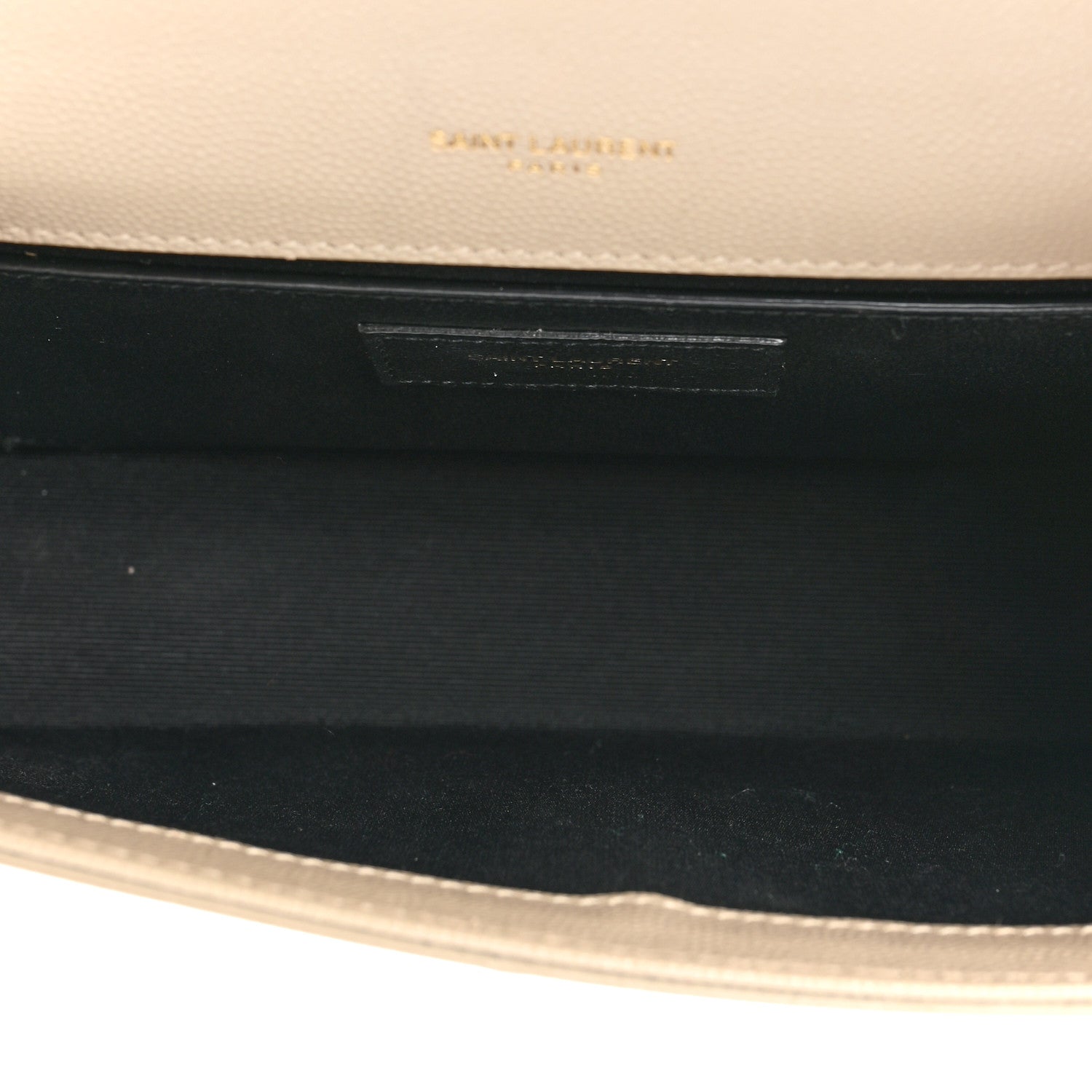 Saint Laurent Grain De Poudre Small Monogram Kate Satchel Dark Beige 5 of 15