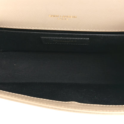 Saint Laurent Grain De Poudre Small Monogram Kate Satchel Dark Beige 5 of 15