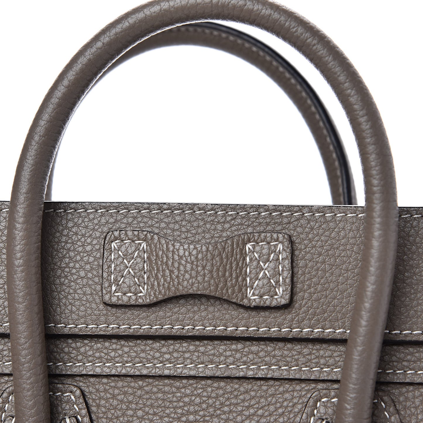 Drummed Calfskin Nano Luggage Souris