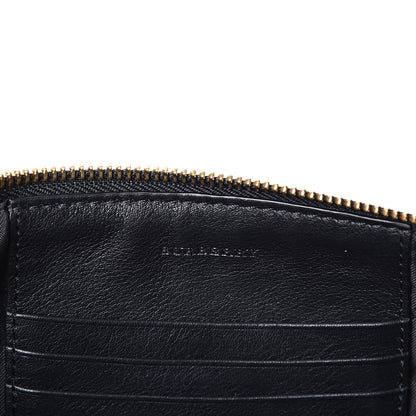 Burberry Haymarket Check Small Peyton Crossbody Clutch Bag Black 5 of 8
